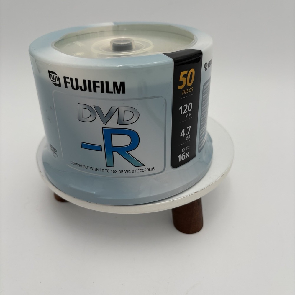 New Sealed Pack of Fujifilm DVD-R 16X 4.7GB 120 Min. 50 Pack Blank DVD's Spindle